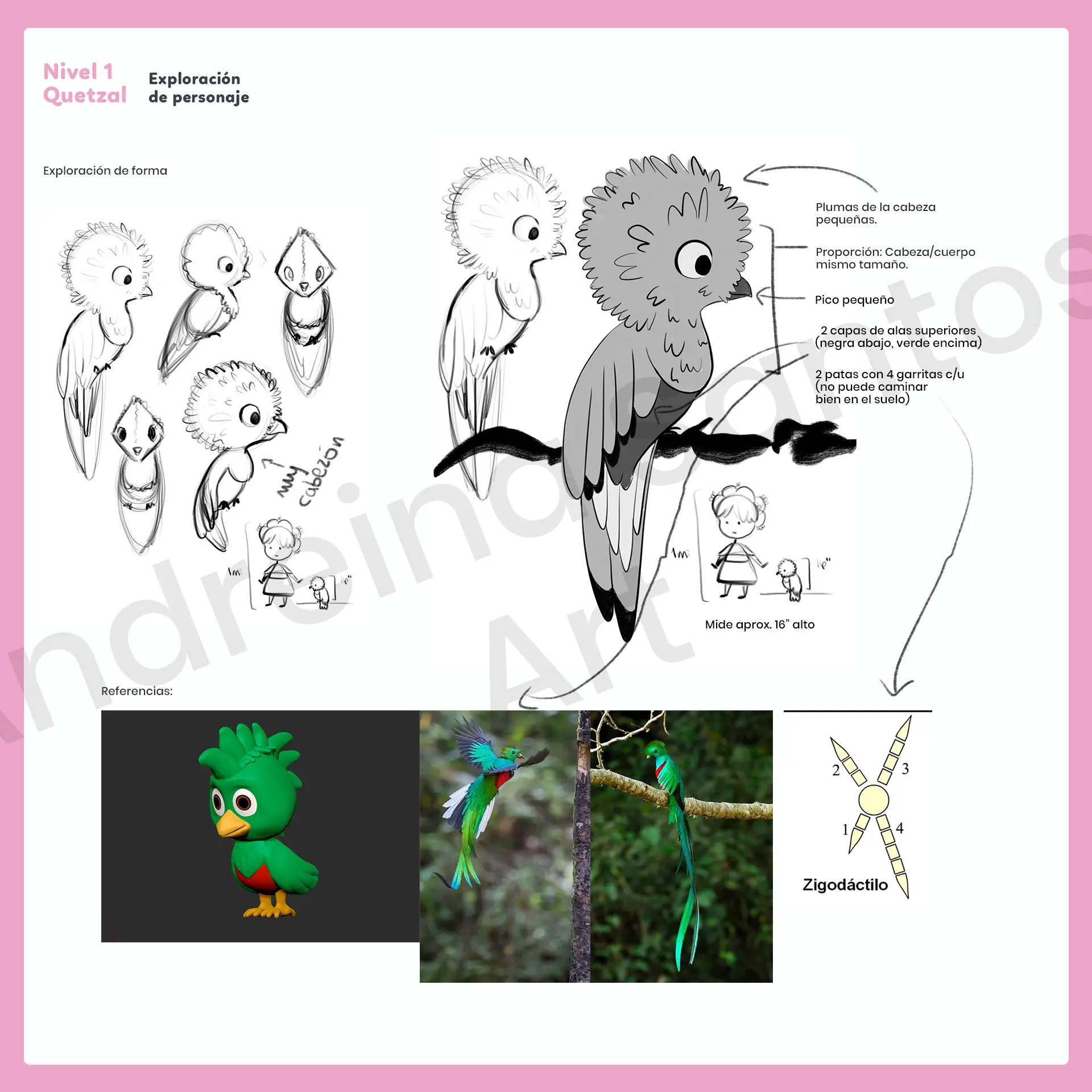 quetzal concept art dibujo andreina santos warex la herencia2